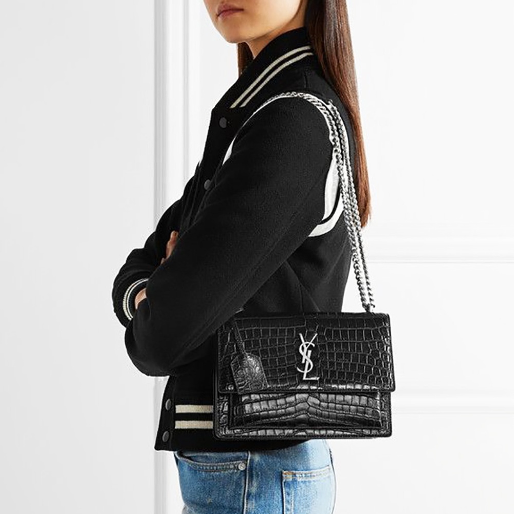 Saint Laurent Medium Monogram Sunset Leather Bag - Picture 8 of 8
